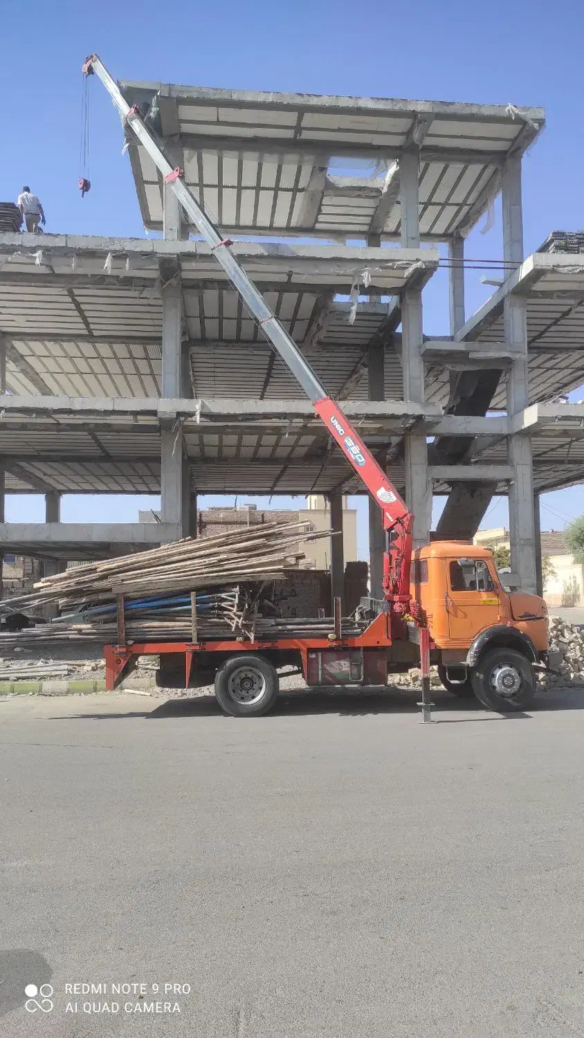 خدمات جرثقیل کفی.5تن و3تن دکل بلندهمراه سبدبالابر|خدمات حمل و نقل|رفسنجان, |دیوار