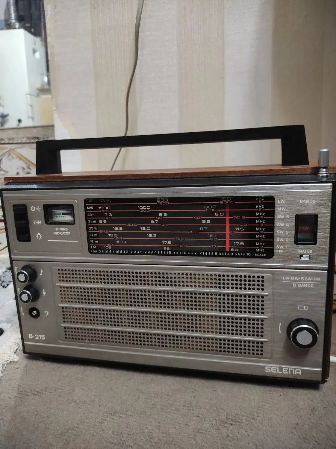 رادیو سلنا چوبی|کلکسیون اشیاء عتیقه|کرمانشاه, |دیوار