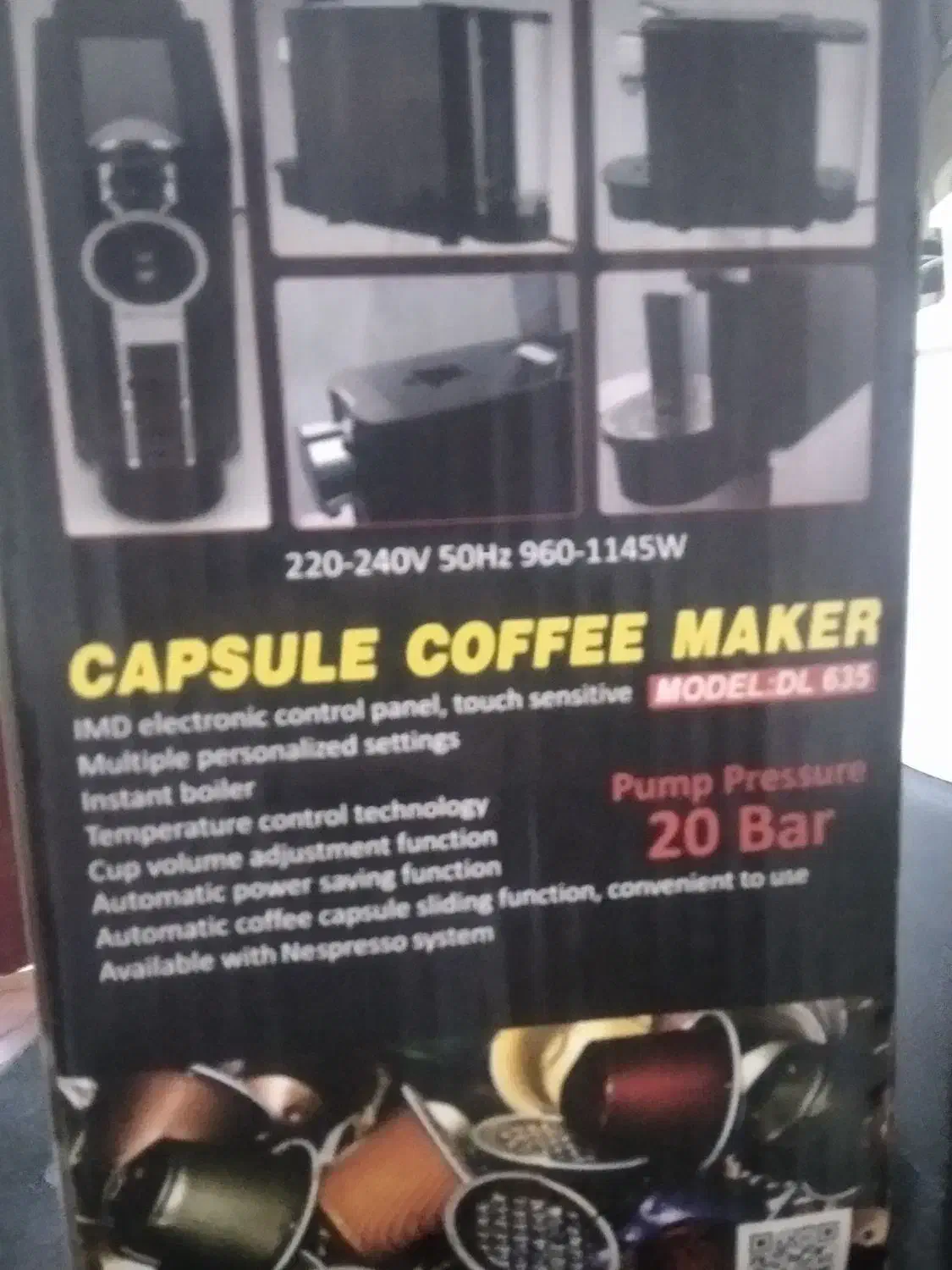 قهوه ساز کپسولی دلمونتی مدل 625|سماور، چای‌ساز، قهوه‌ساز|خاش, |دیوار