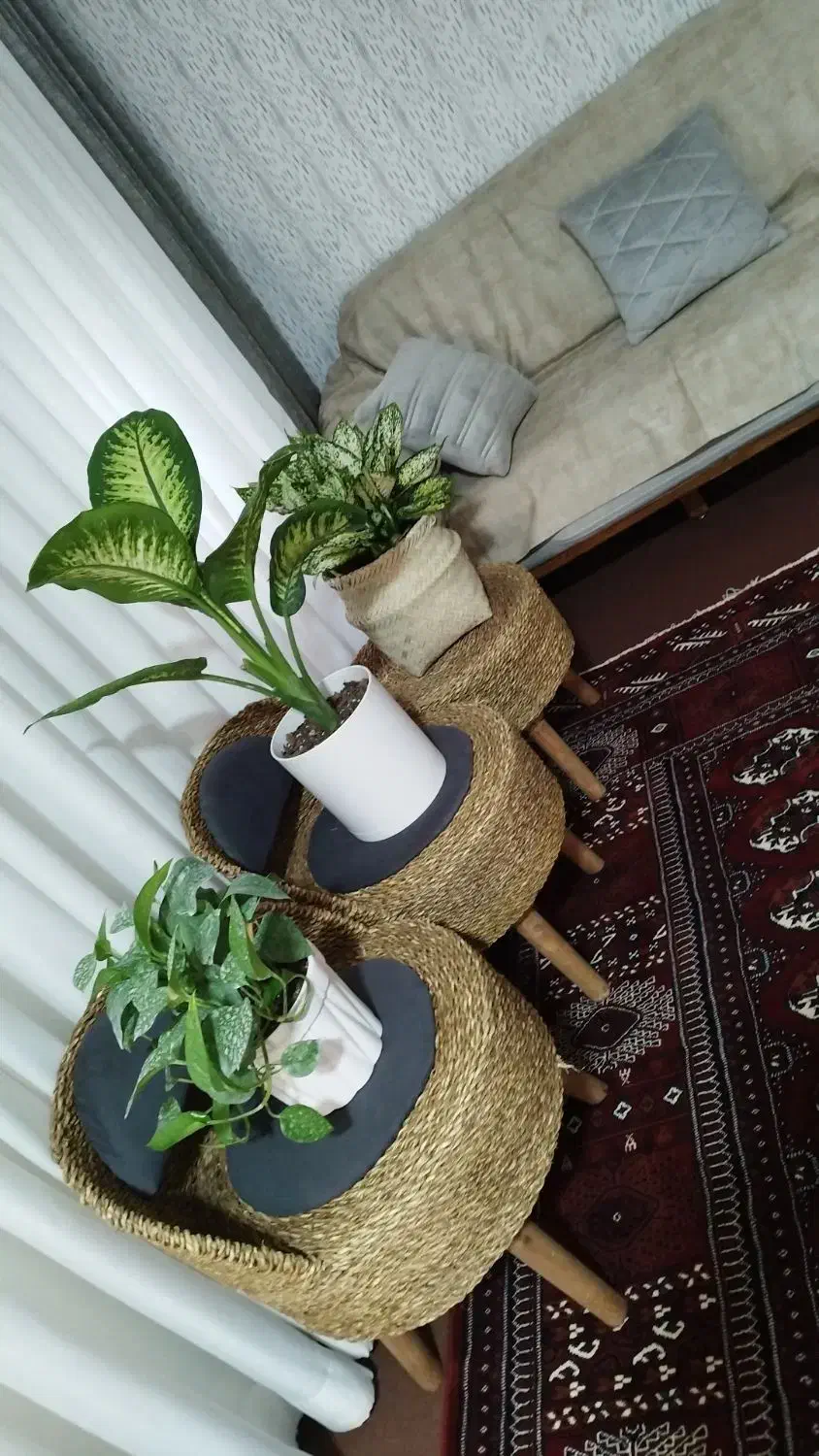 دوعددصندلی پاف بایه میزپاف نونو اصلا استفاده نشده|مبلمان اداری|بندر ترکمن, |دیوار