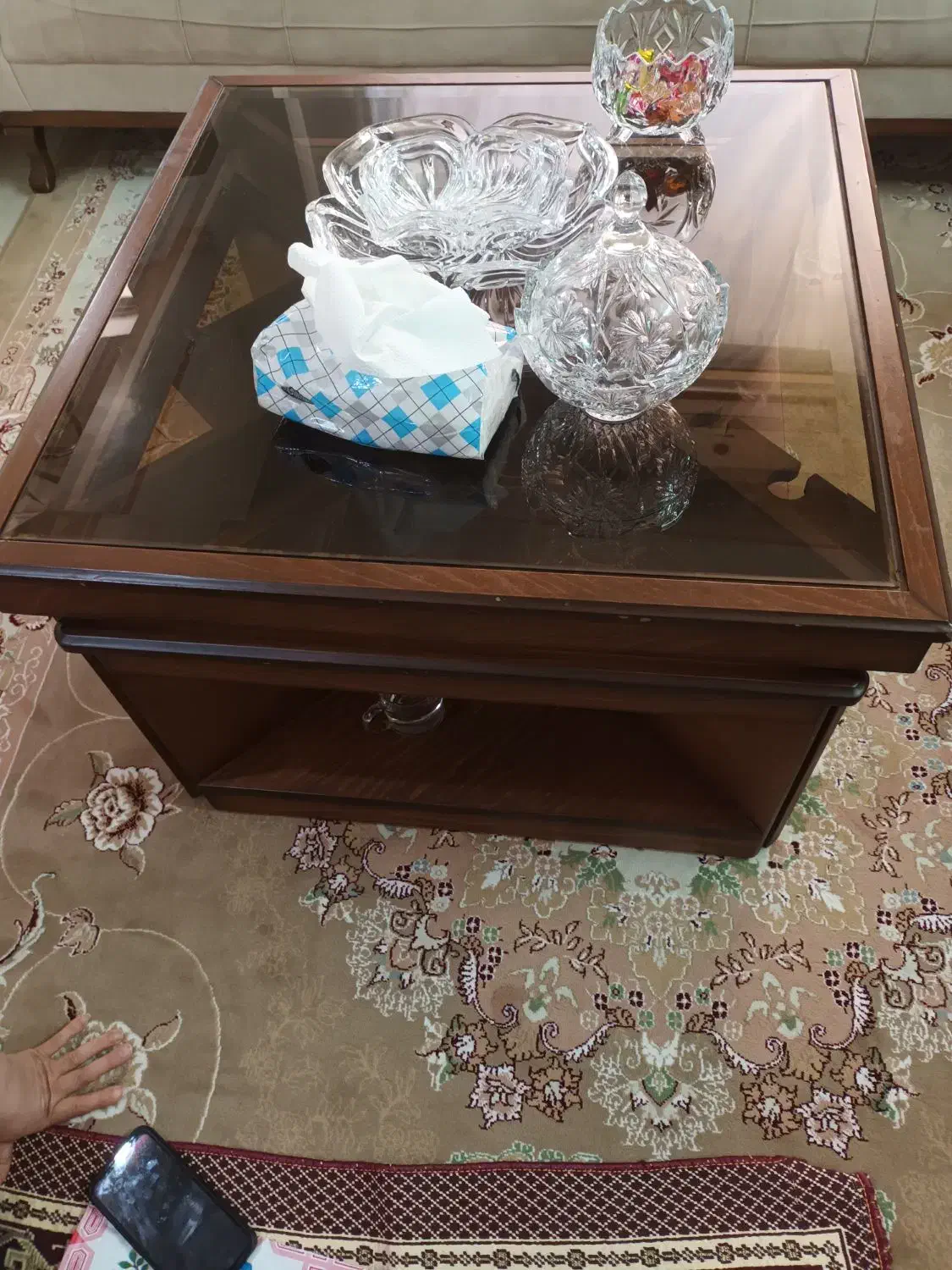 میز جلو مبلی چهارکوش تمیز|مبلمان خانگی و میز عسلی|لاهیجان, طالقانی|دیوار