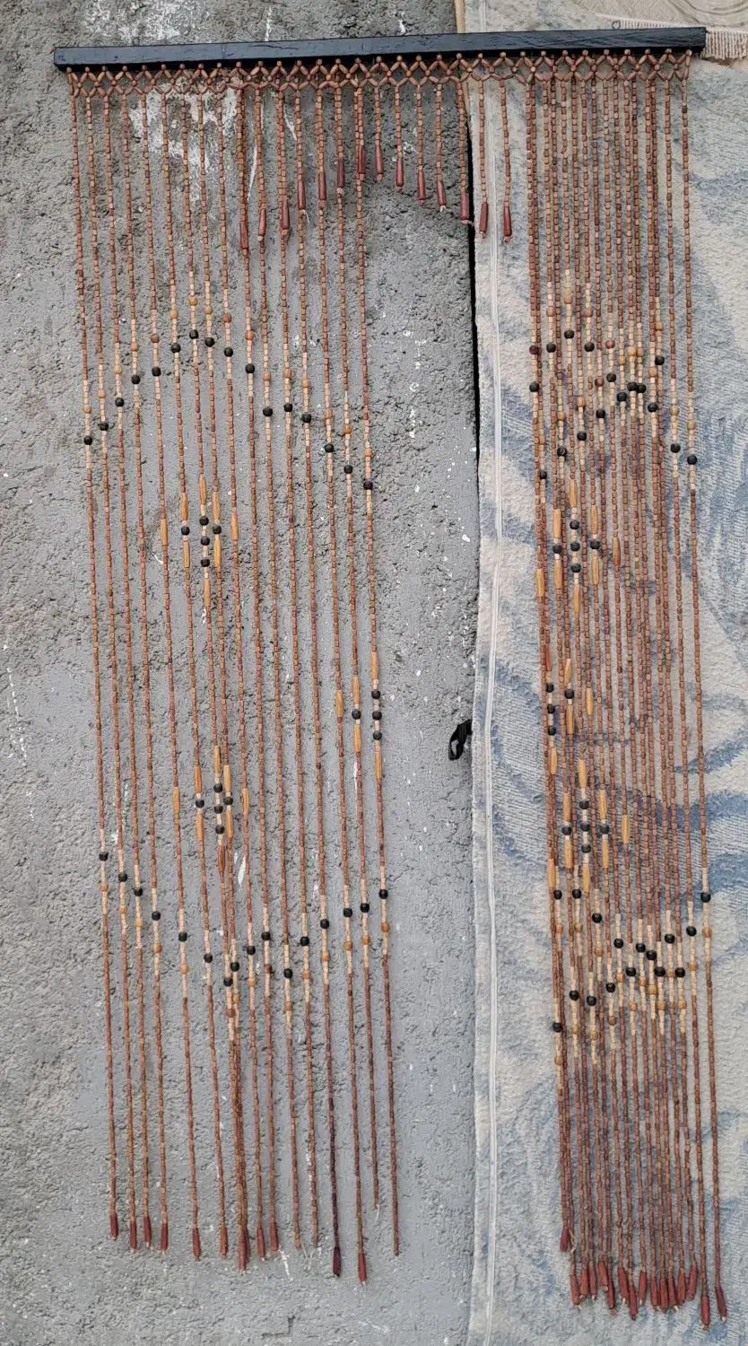 پرده درب آشپزخانه سنتی|پرده، رانر، رومیزی|چغادک, |دیوار