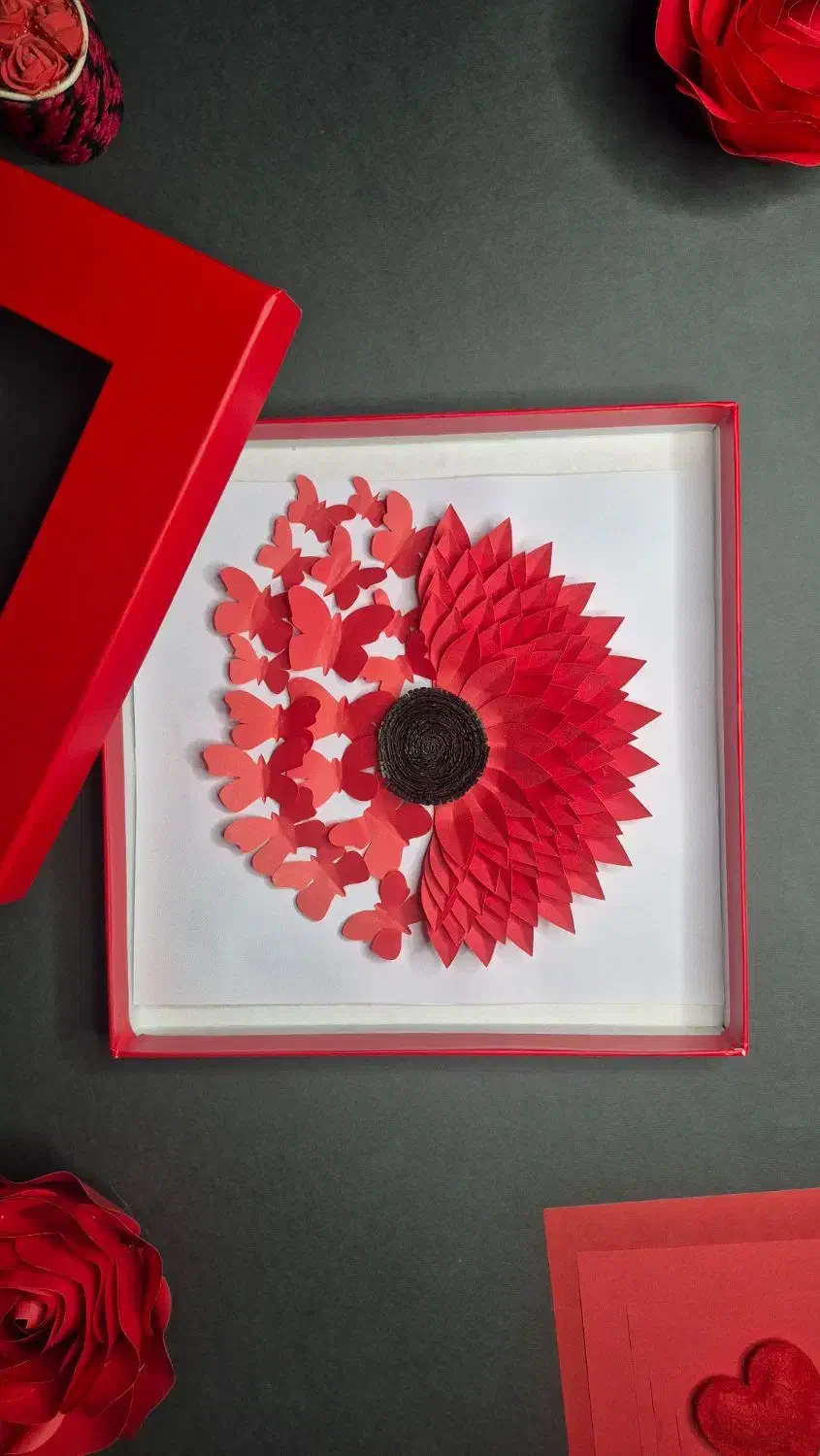 جعبه کادویی، هدیه، گل قاب، هدیه خاص، کادو تولد|گل مصنوعی|تهران, مشیریه|دیوار