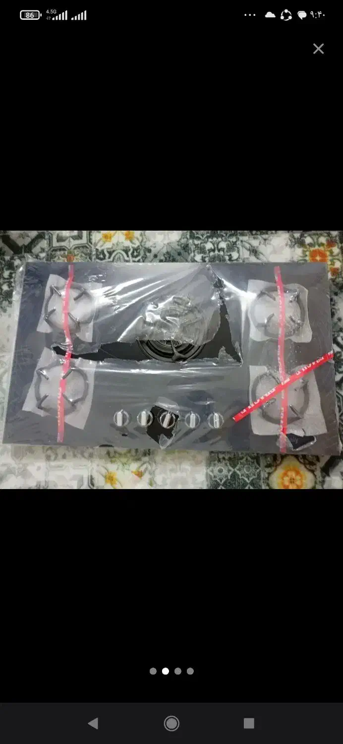 اجاق گاز رومیزی صفحه شیشه ای|اجاق گاز و لوازم برقی پختوپز|خرمدره, |دیوار