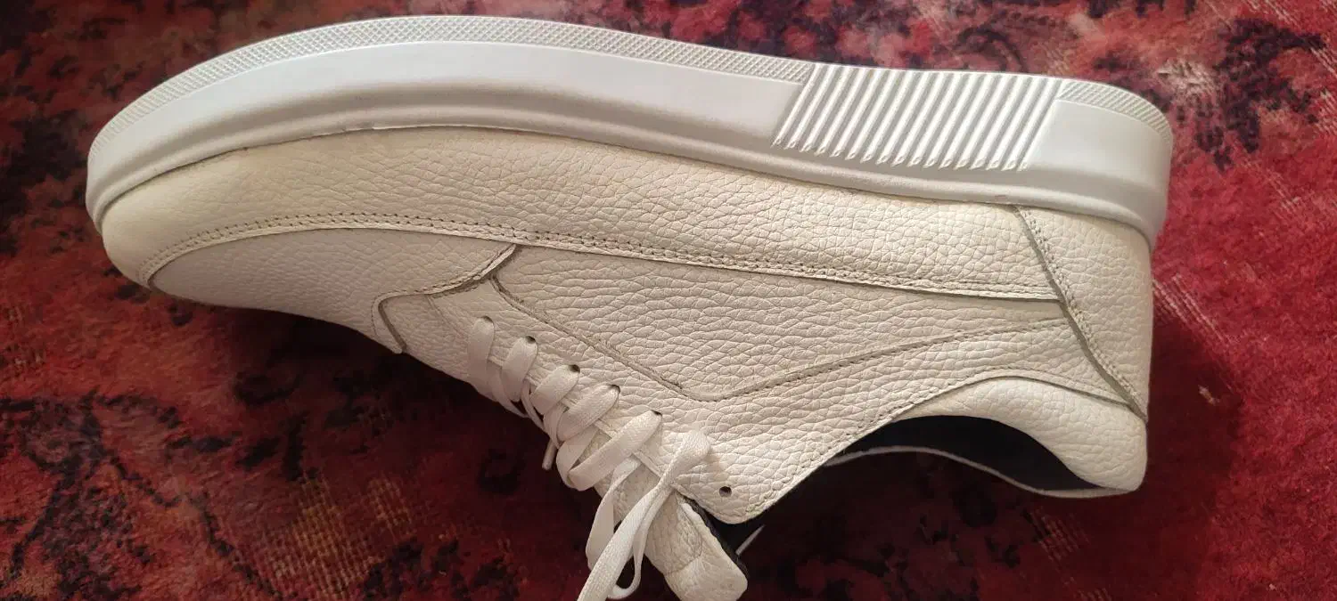 کفش ونس سفید تمام چرم تبریز|کیف، کفش، کمربند|لار, |دیوار