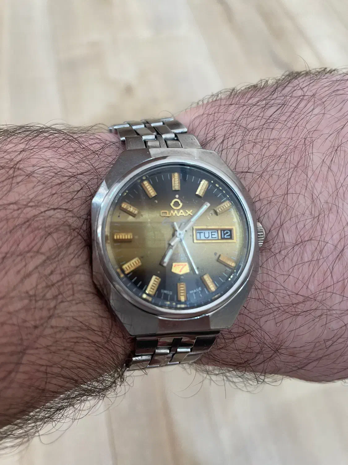 ساعت OMAX سوئیسی قدیمی در حد با قطعات فابریک|ساعت|تبریز, |دیوار