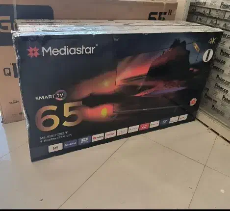 تلوزیون lcd مدیا استار mediastinum 65 اینچ|تلویزیون و پروژکتور|بندر گناوه, |دیوار