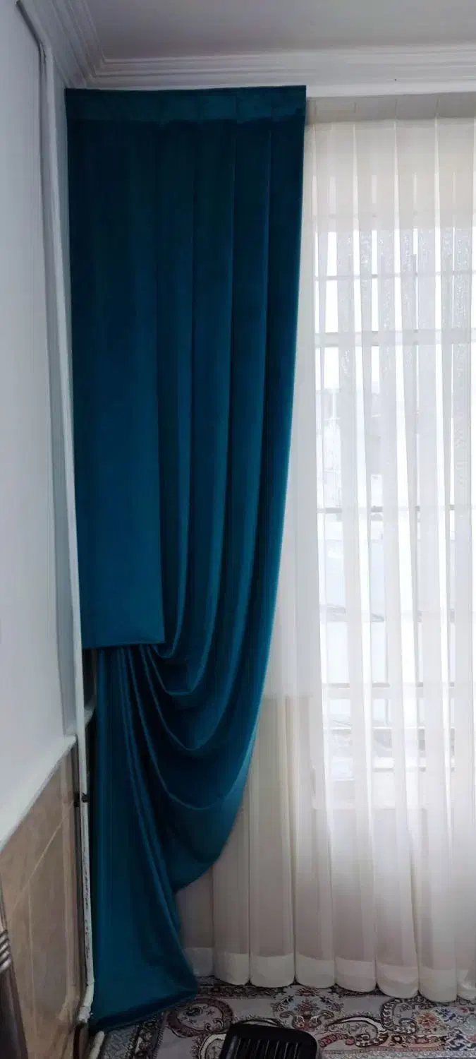 دوخت و نصب انواع پرده های ایرانی و خارجی|خدمات پیشه و مهارت|نیشابور, شهرک قدس|دیوار