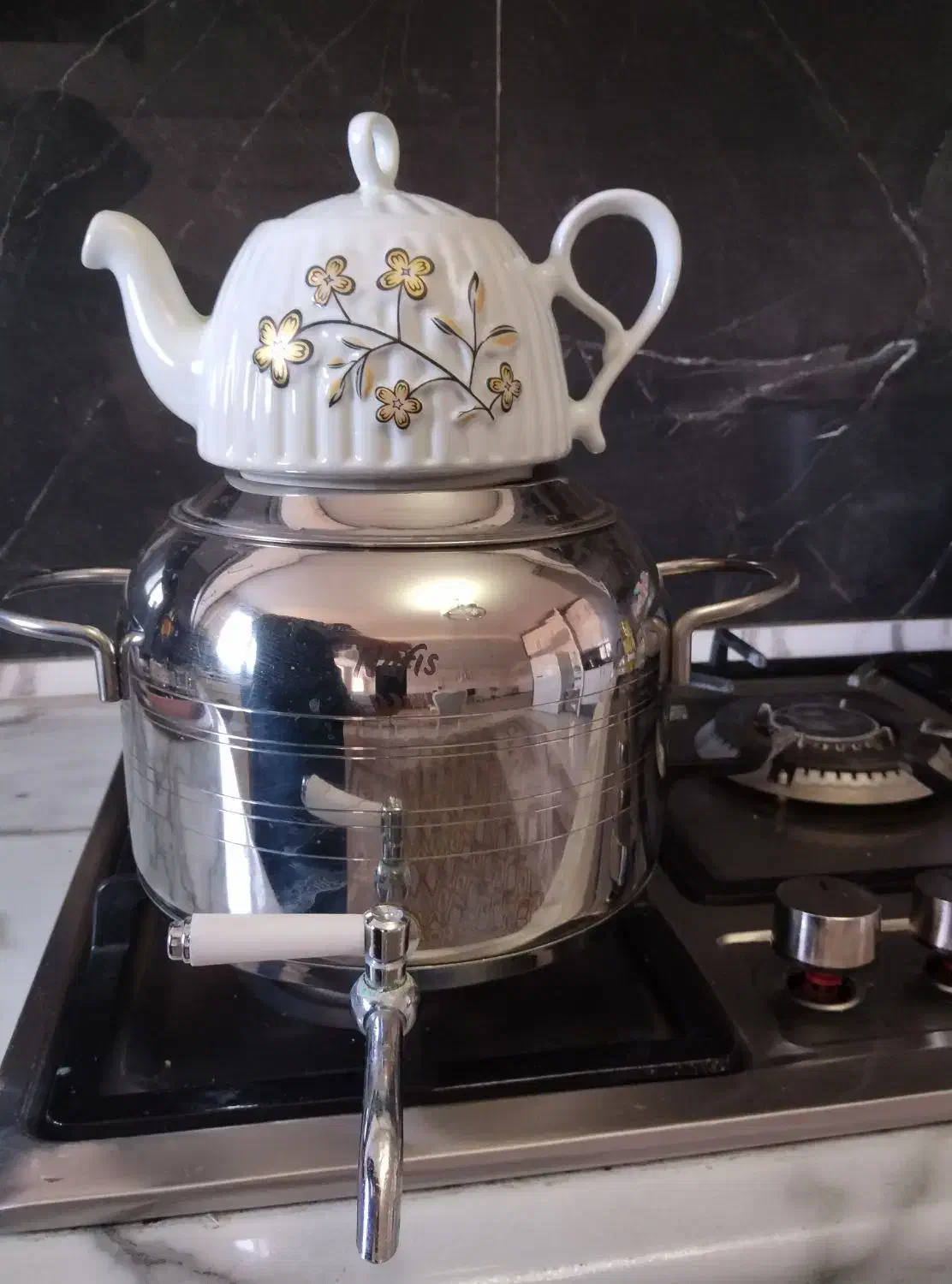 سماور روگازی کف چودن باقوری|قوری، کتری، قهوهساز دستی|مشهد, خواجه ربیع|دیوار