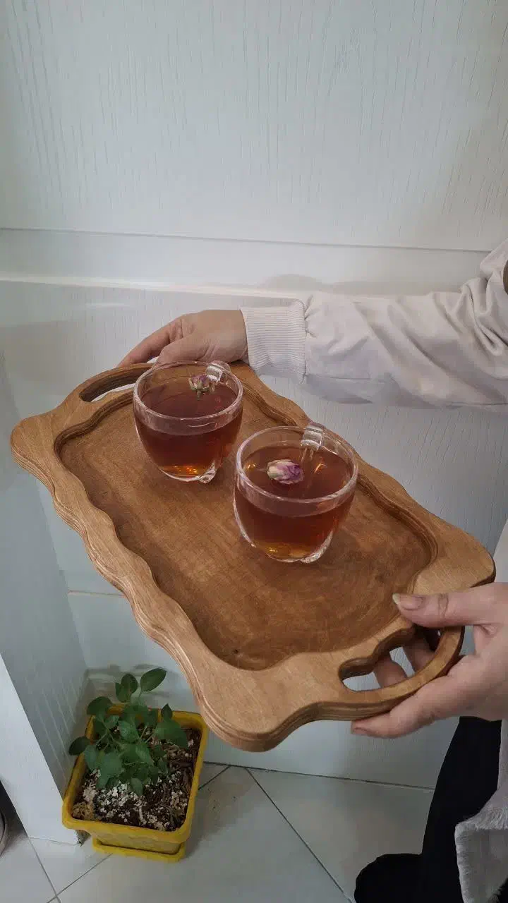 سینی چوبی و اردوی خوری|ظروف سرو و پذیرایی|مشهد, مقدم|دیوار