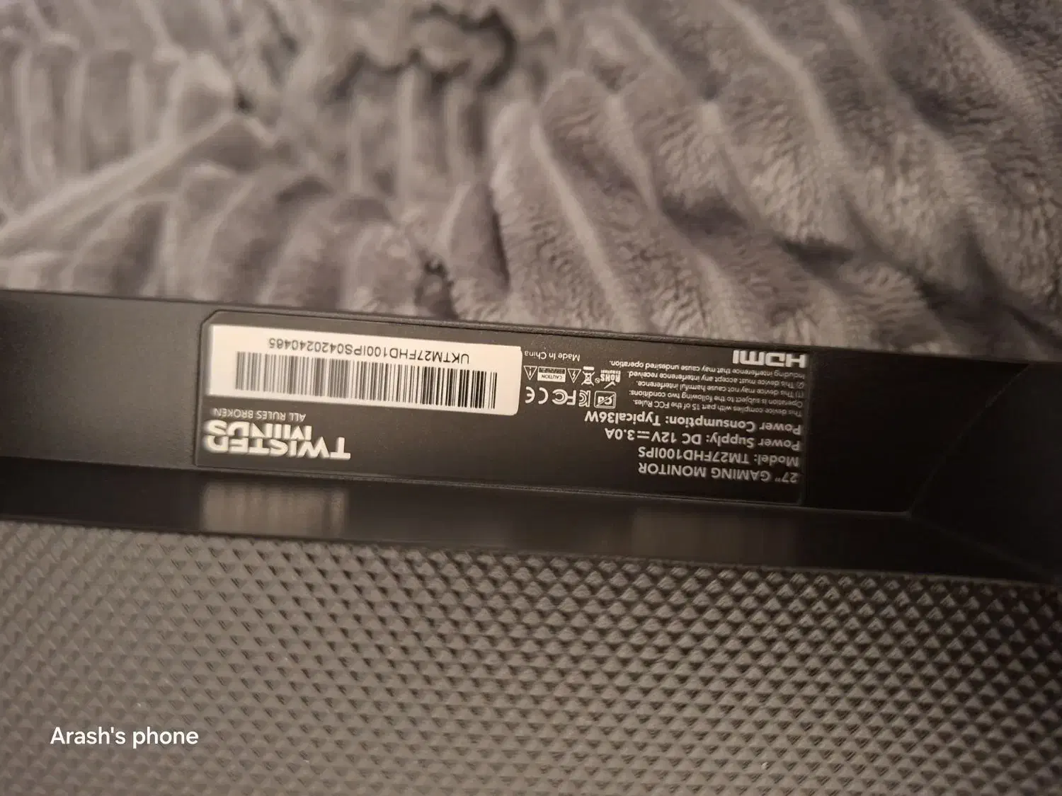 مانیتور twisted minds ۲۷ اینچ|قطعات و لوازم جانبی رایانه|مشهد, هنرستان|دیوار