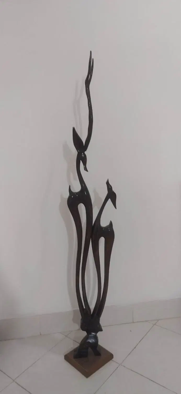 غزال چوبی کار دست|صنایع دستی و سایر لوازم تزئینی|وحیدیه, |دیوار