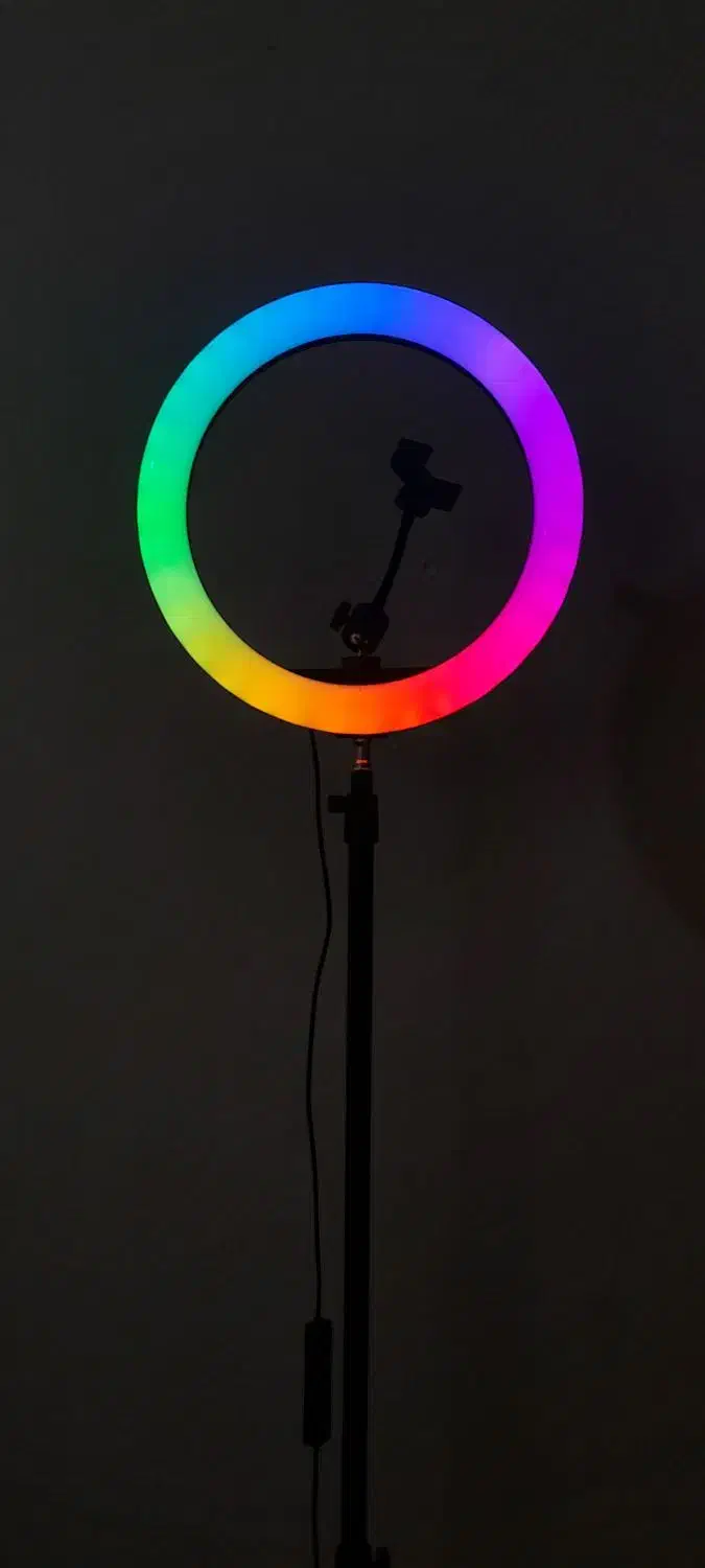 رینگ لایت 24 رنگ|دوربین عکاسی و فیلم‌برداری|رشت, جانبازان|دیوار