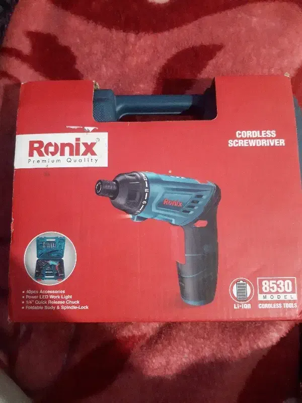 پیچگوشتی شارژی رونیکس تاشو صفر|ابزارآلات|اردبیل, |دیوار