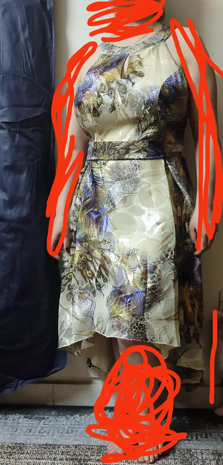 پیرهن مجلسی جنس ساتن|لباس|کرج, فاز ۴ مهرشهر|دیوار