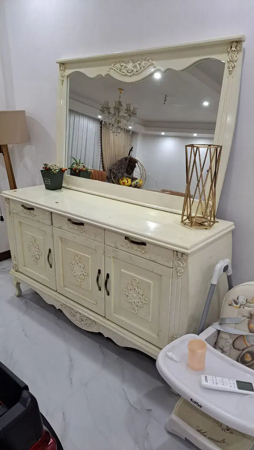 آیینه و کنسول|بوفه، ویترین، کنسول|اسلامشهر, شهرک واوان|دیوار