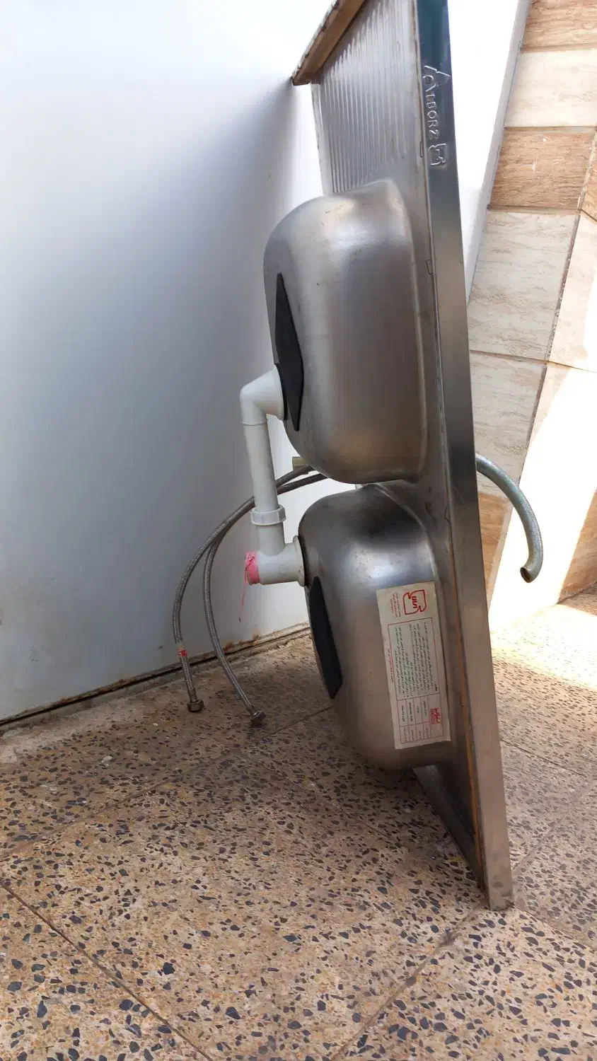 سینک ظرفشویی|آبچکان و نظمدهنده ظروف|اهواز, معین زاده|دیوار