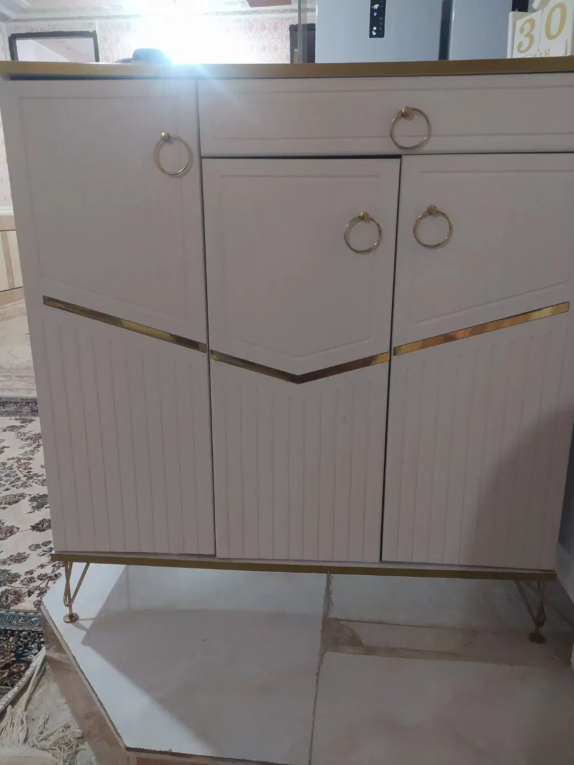 اینه کنسول  و جا کفشی نو|بوفه، ویترین، کنسول|شوشتر, |دیوار