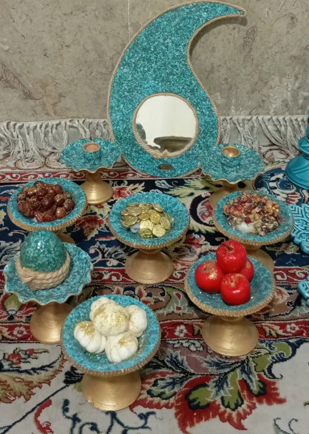 دیس|ظروف سرو و پذیرایی|شیراز, سرو|دیوار