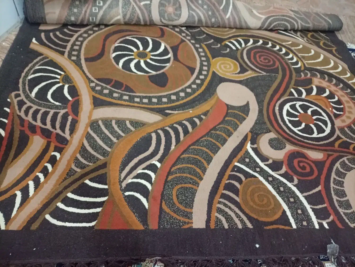 فرش فانتزی صدرصدآکرلیک به شرط تمیزخوشکل|فرش|کهک, |دیوار