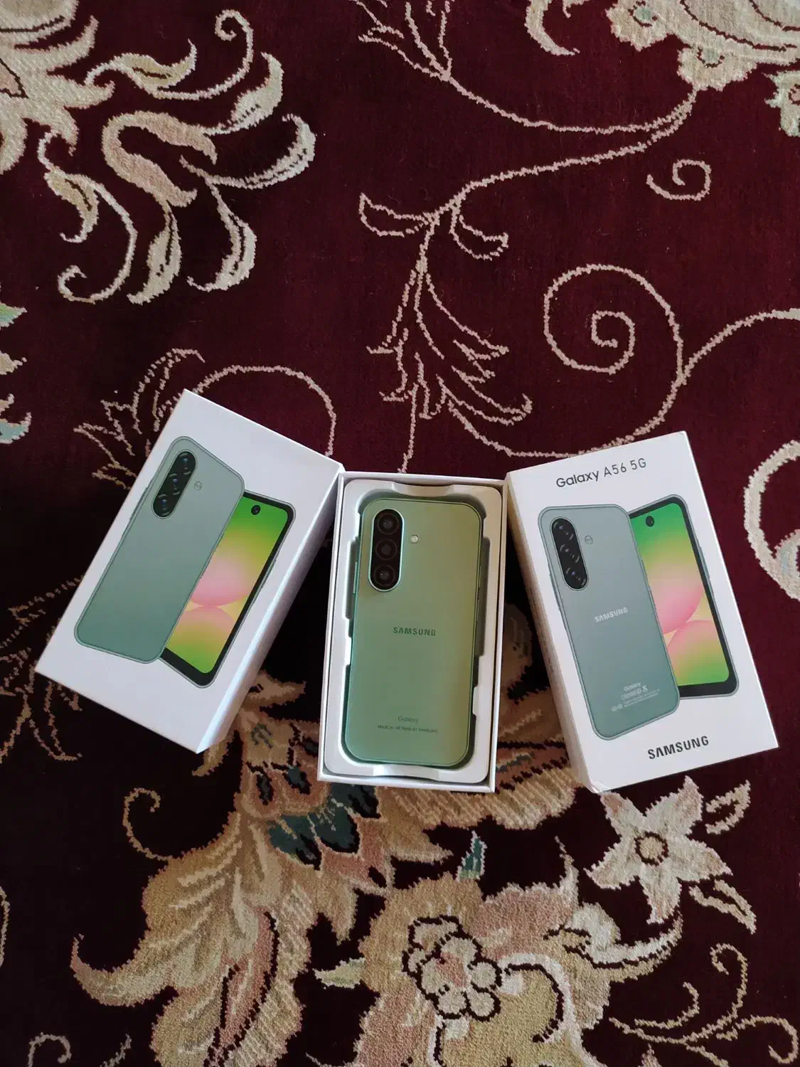 سامسونگ A56 سایز متوسط دوسیمکارت رنگ سبز|موبایل|گیلان غرب, |دیوار