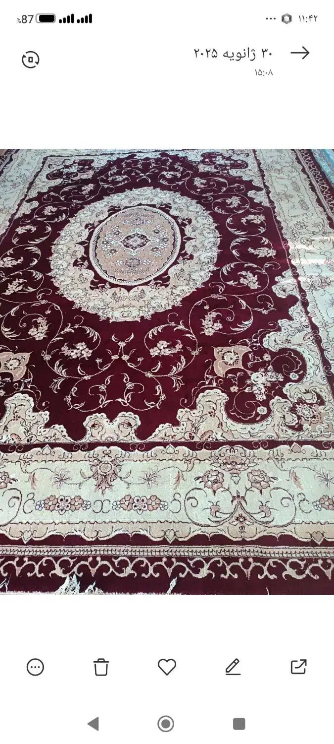 دو تخته فرش دوازده متری سالم به فروش می‌رسد|فرش|شاندیز, |دیوار