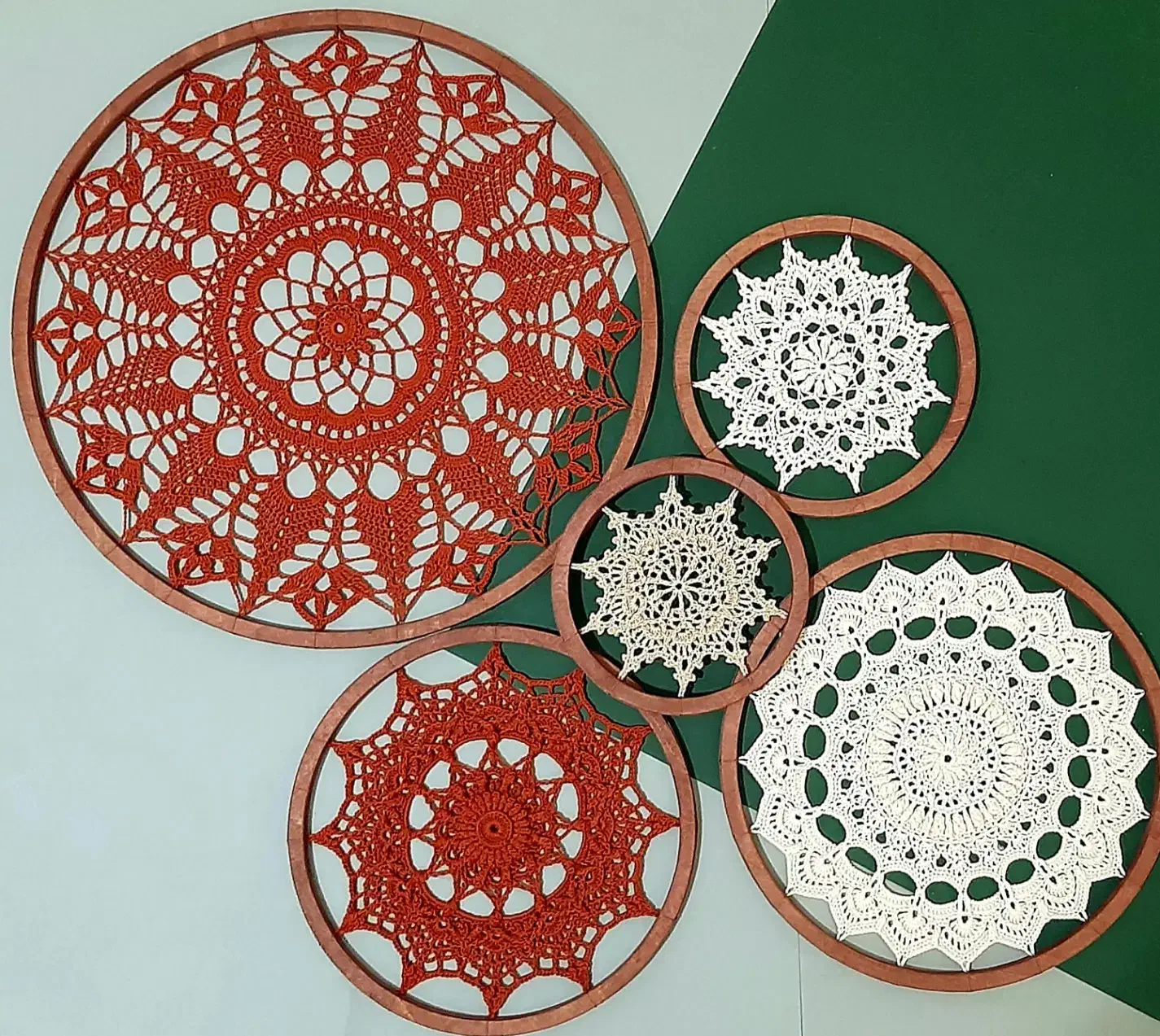 دیوارکوب ماندالا مجموعه ۵ عددی|صنایع دستی و سایر لوازم تزئینی|تهران, یافت آباد جنوبی|دیوار