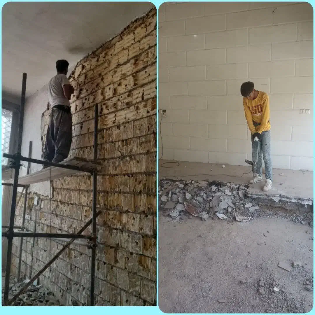 تخریب ساختمان صفر تا صد|خدمات پیشه و مهارت|قم, حنیف نژاد|دیوار