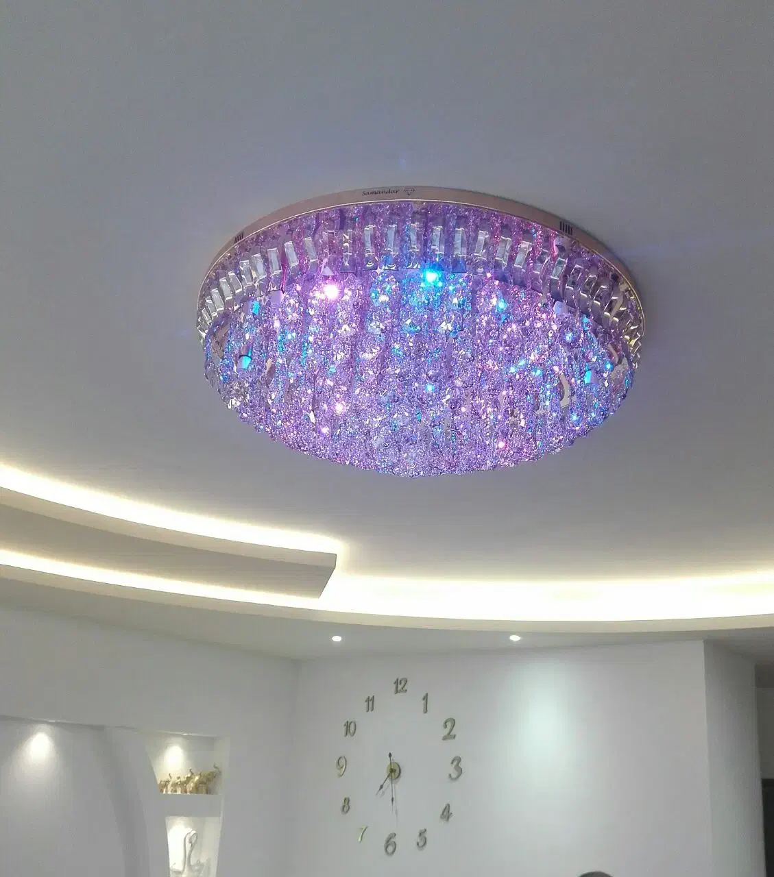 تولید انواع لوستر سقفی کریستالی مدرن|لوستر و چراغ آویز|اردبیل, |دیوار