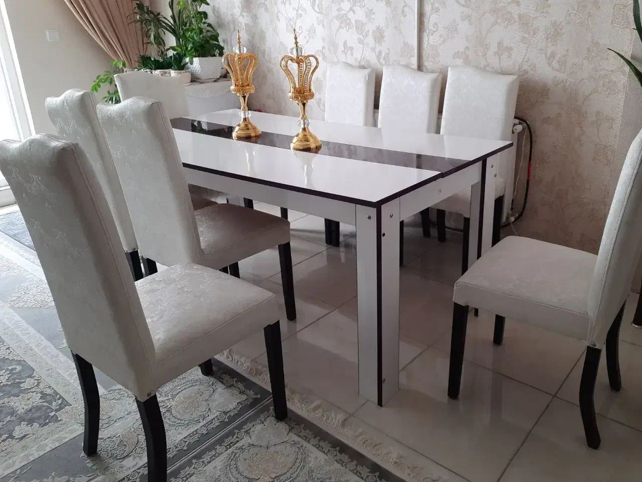 میز غذا خوری 8نفره ترکیه شهر سهند|میز و صندلی غذاخوری|سهند, |دیوار
