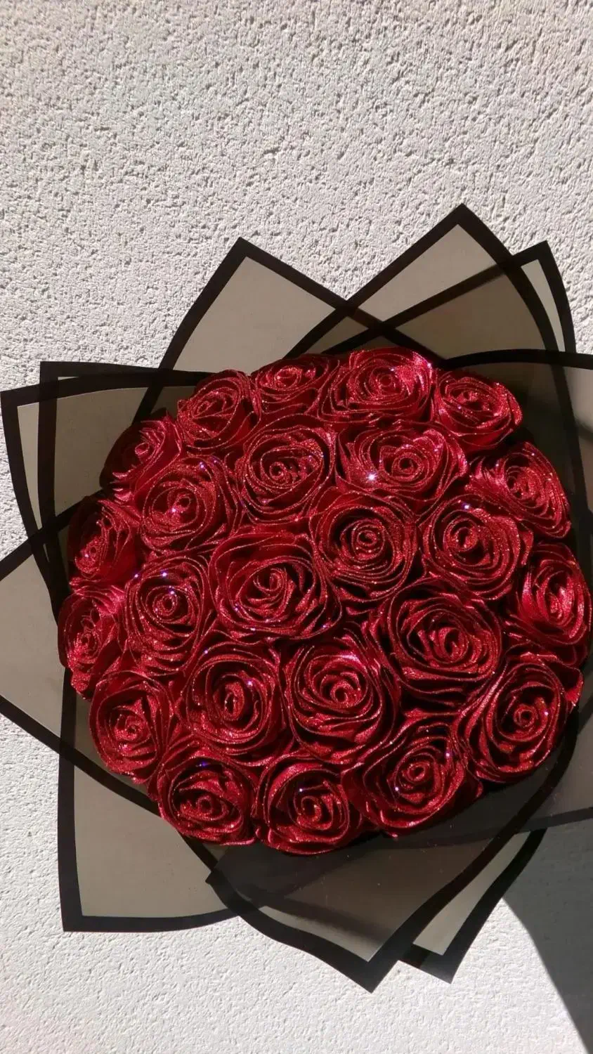 گل پیپ پاکن و روبانی|گل مصنوعی|اقلید, |دیوار