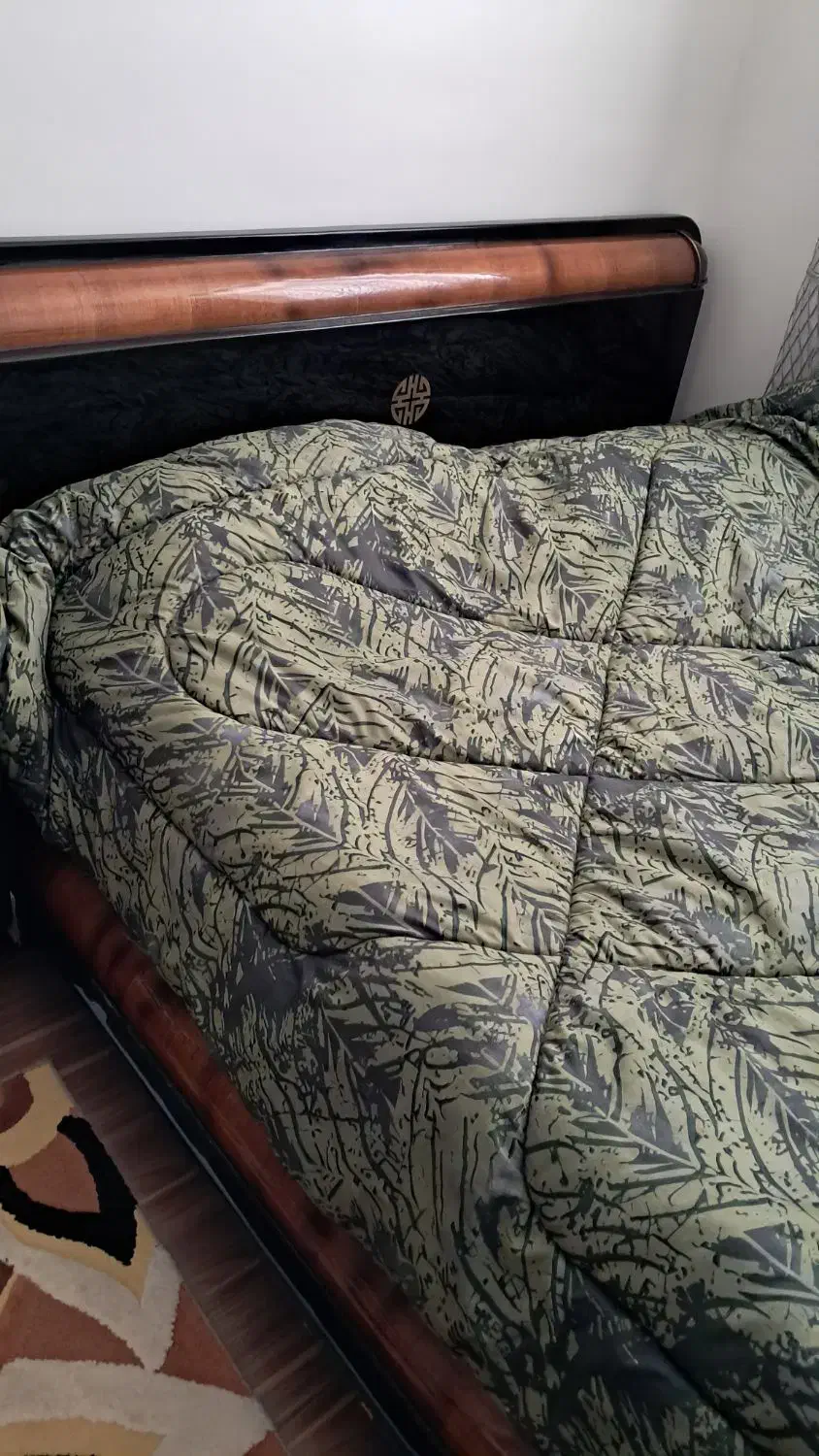 سرویس خواب دونفره تمام چوب|تخت و سرویس خواب|تهران, باغ فیض|دیوار