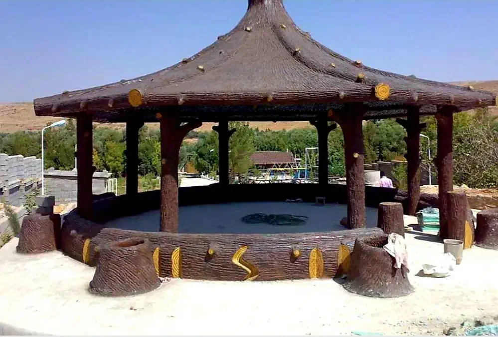 نمای رومی طرح چوب|خدمات پیشه و مهارت|برازجان, |دیوار