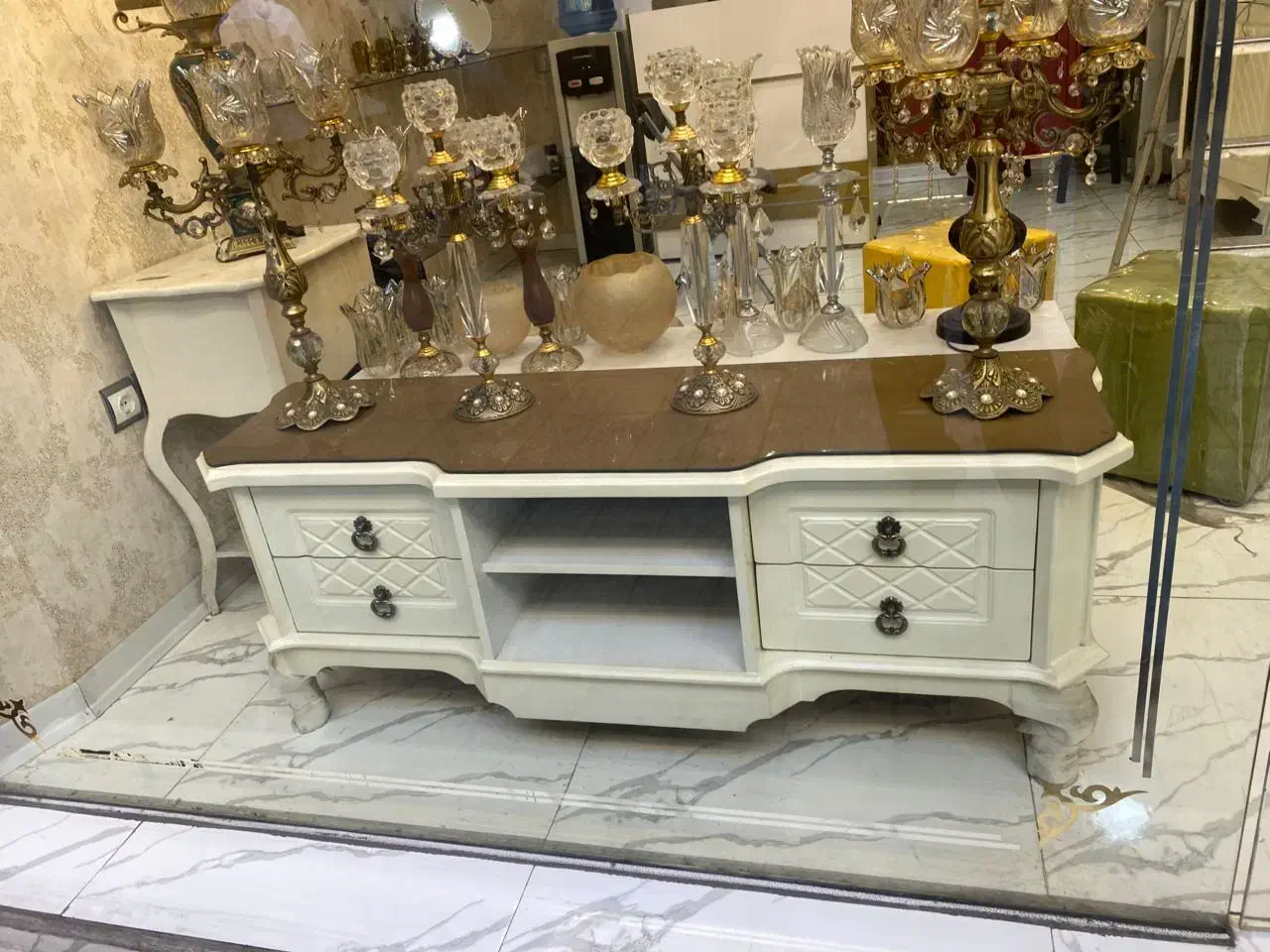 آینه کنسول و میز تلویزیون|بوفه، ویترین، کنسول|ری, فیروزآبادی|دیوار