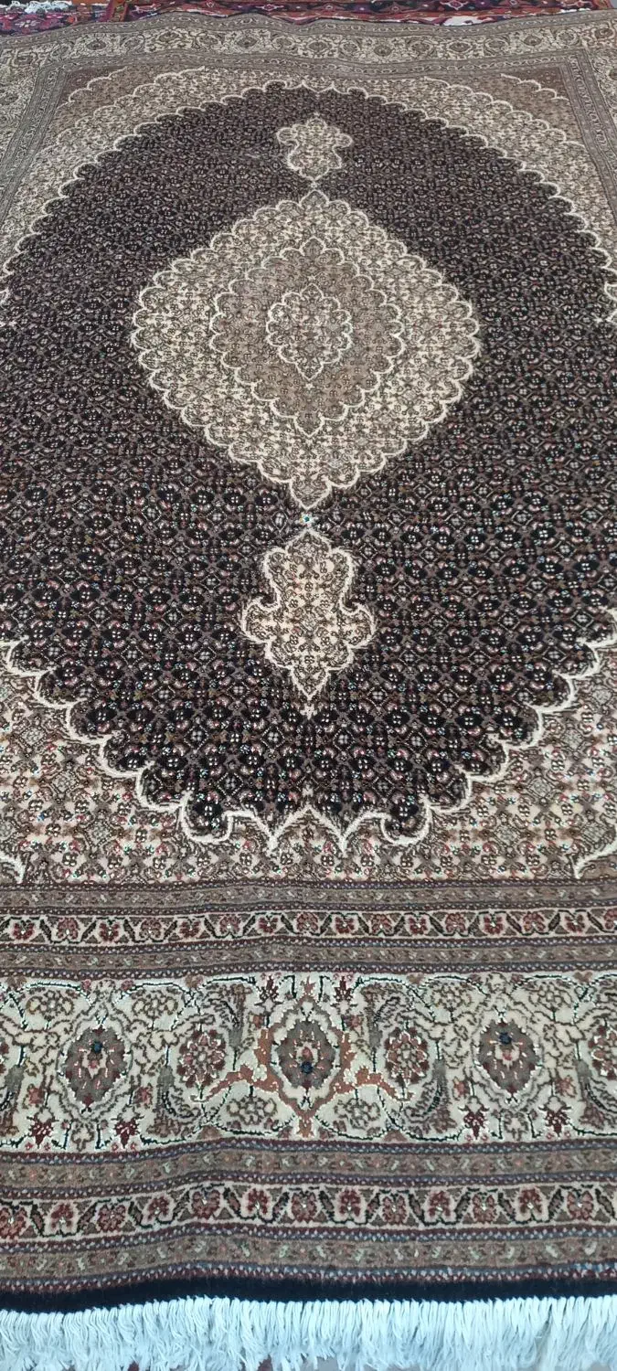 فرش دستبافت جفت  ۶ متری ماهی رج ۴۰ درحدنو|فرش|تبریز, |دیوار