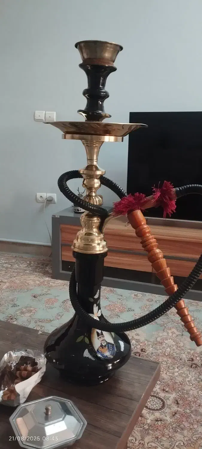 یک عدد قلیان برنجی داود اوغلی|کوهنوردی و کمپینگ|اسلامشهر, شهرک مهدیه|دیوار