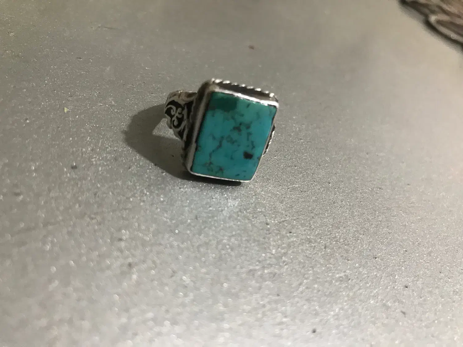 انگشتر فیروزه رکاب نقره|جواهرات|کرج, شاهین‌ویلا|دیوار