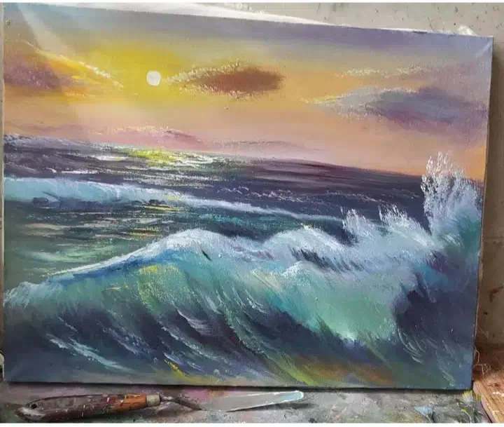 تابلو نقاشی رنگ و روغن|تابلو، نقاشی، عکس|بستان آباد, |دیوار