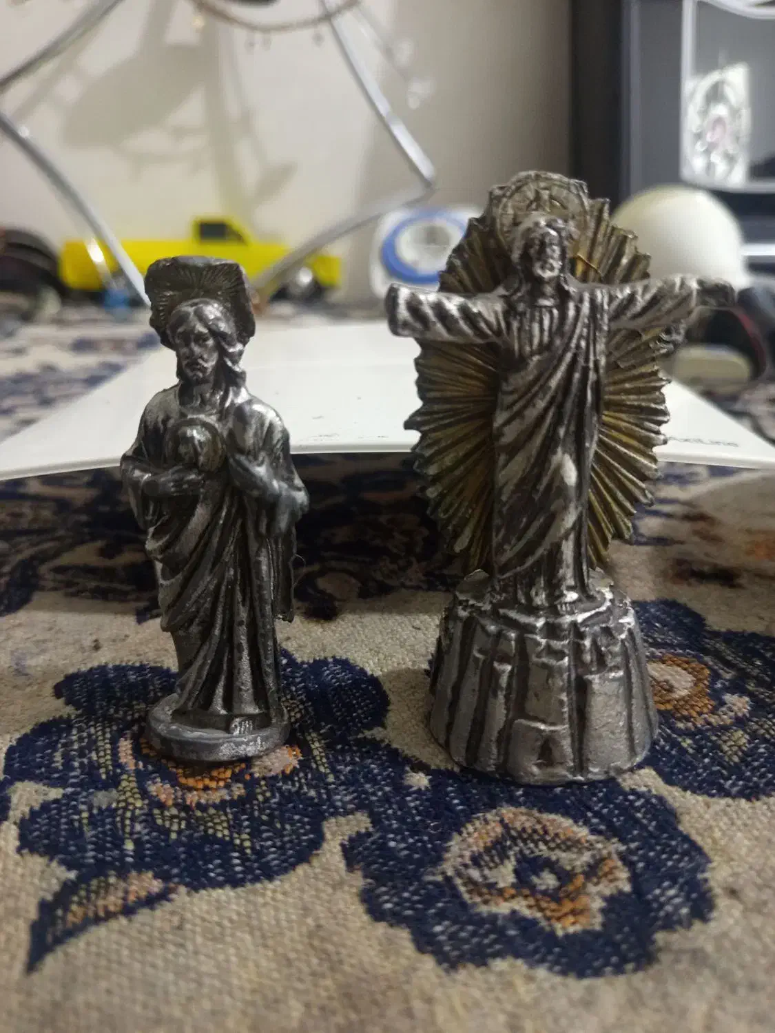 دو عدد مجسمه سربی مسیح ومریم|کلکسیون اشیاء عتیقه|تهران, بریانک|دیوار