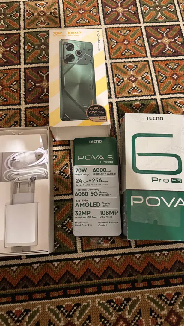 Tecno pova 6 pro 5G 256/24|موبایل|تهران, تهرانسر غربی|دیوار