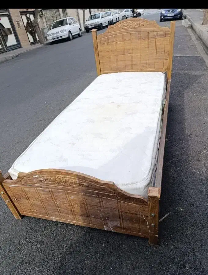 تخت پرناز تخت خواب تک نفره سلماز|تخت و سرویس خواب|خرم‌آباد, |دیوار