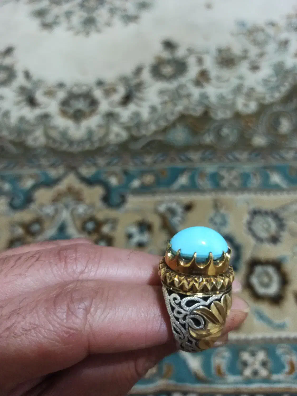 انگشتر فیروزه عجمی پاک|جواهرات|ورامین, ورامین|دیوار