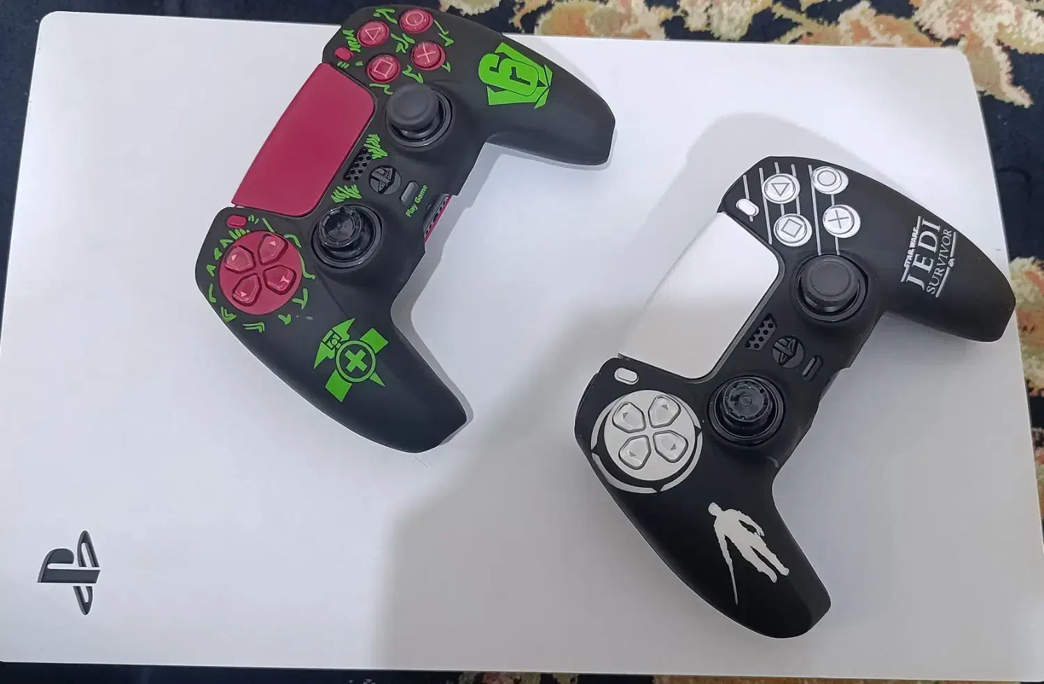 PS5 فت با دو دسته کاور دار ، زیر قیمت بازار|کنسول، بازی ویدئویی و آنلاین|جم, |دیوار