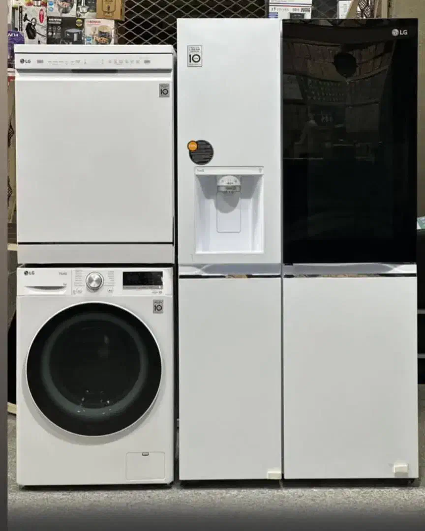 ست کامل لوازم خانگی الجی سفید|یخچال و فریزر|زاهدان, |دیوار