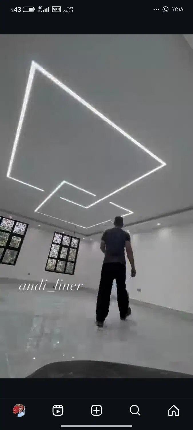 ساخت و نصب لاین نوری|لامپ و چراغ|آمل, |دیوار