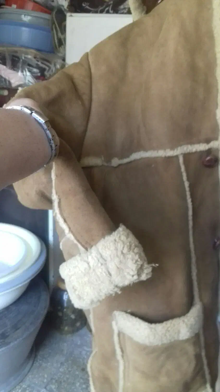 کاپشن گرم از چرم خالص با تست ضمانت واصل بودن چرم|کوهنوردی و کمپینگ|قوچان, |دیوار