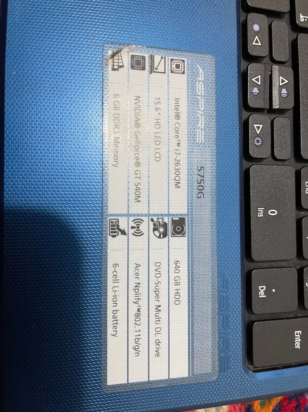 لپ تاب acer 5750G|رایانه همراه|ارومیه, |دیوار