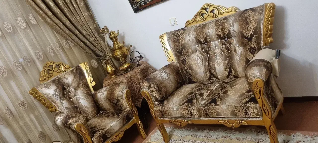 مبل هفت نفره سلطنتی|مبلمان خانگی و میز عسلی|اسکو, |دیوار