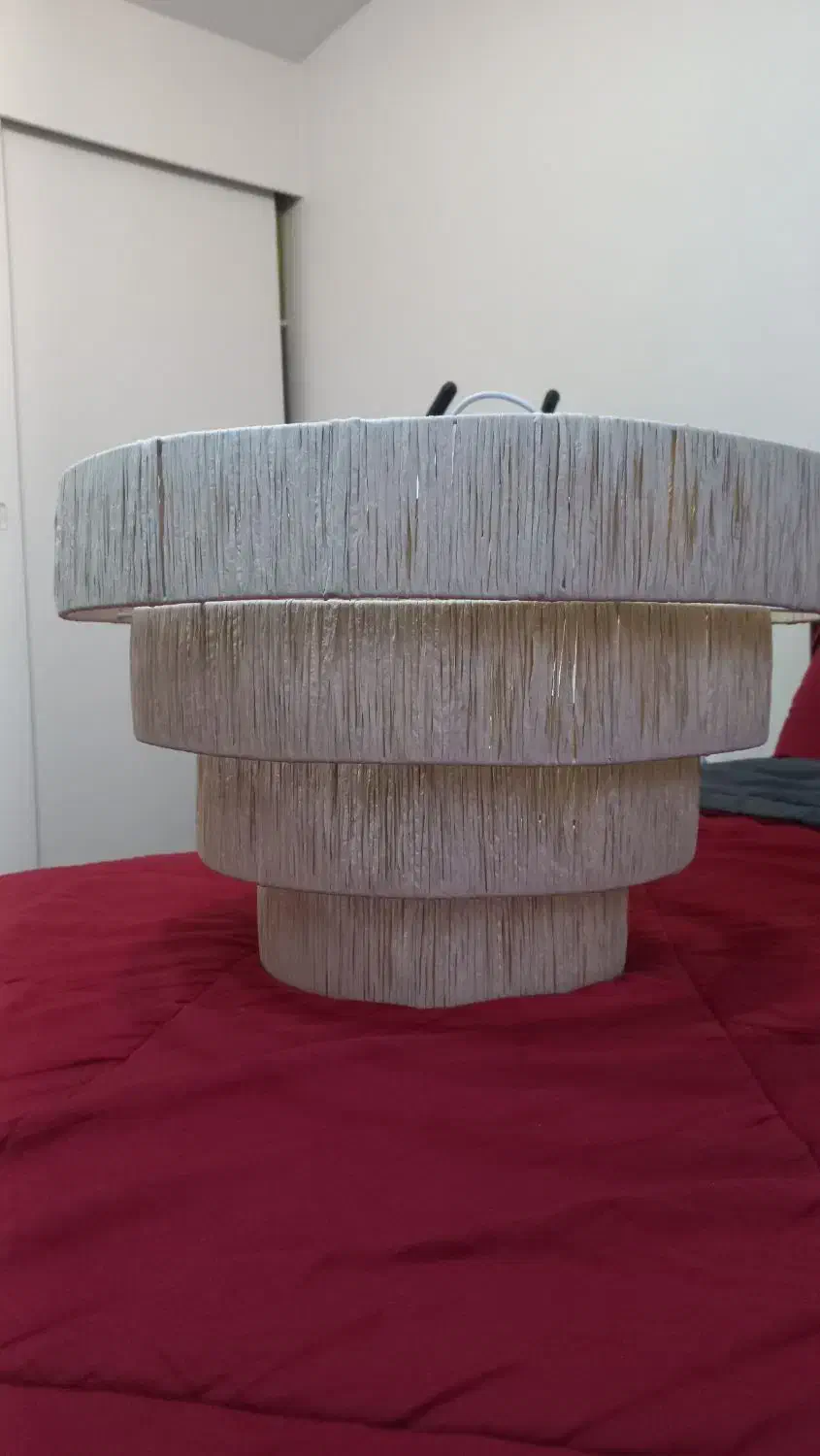 لوستر رافیا رنگ طبیعی|لوستر و چراغ آویز|تهران, اقدسیه|دیوار