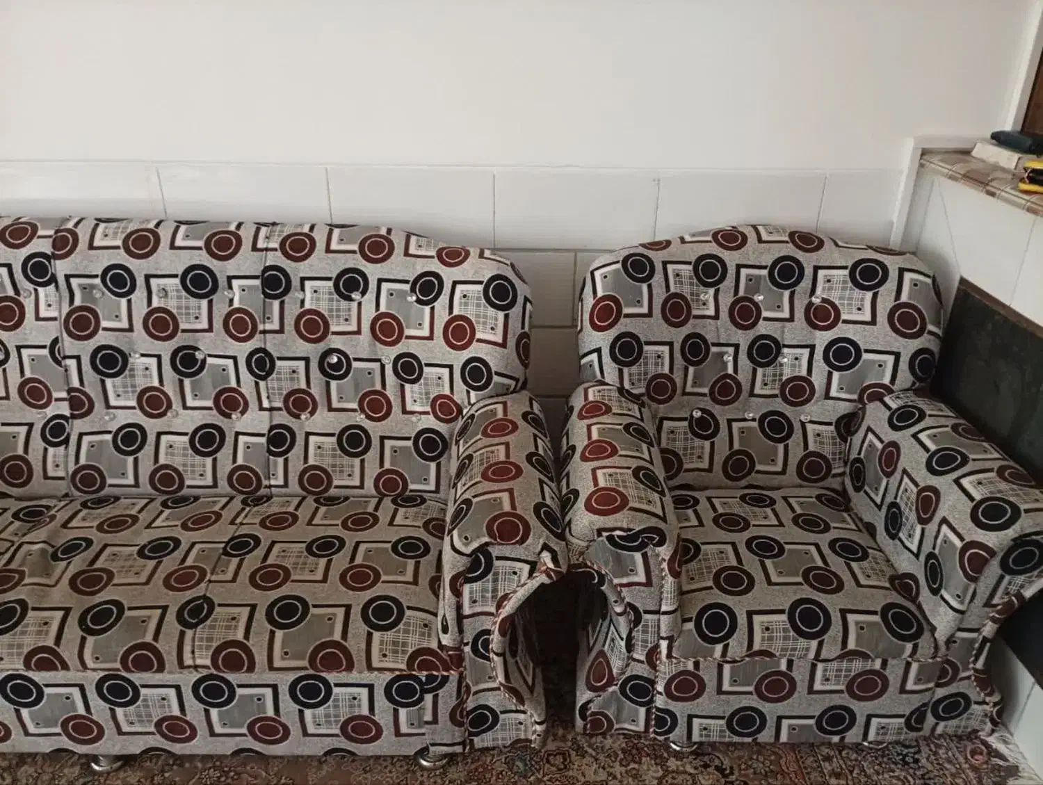 مبل ده نفره|مبلمان خانگی و میز عسلی|مهریز, |دیوار